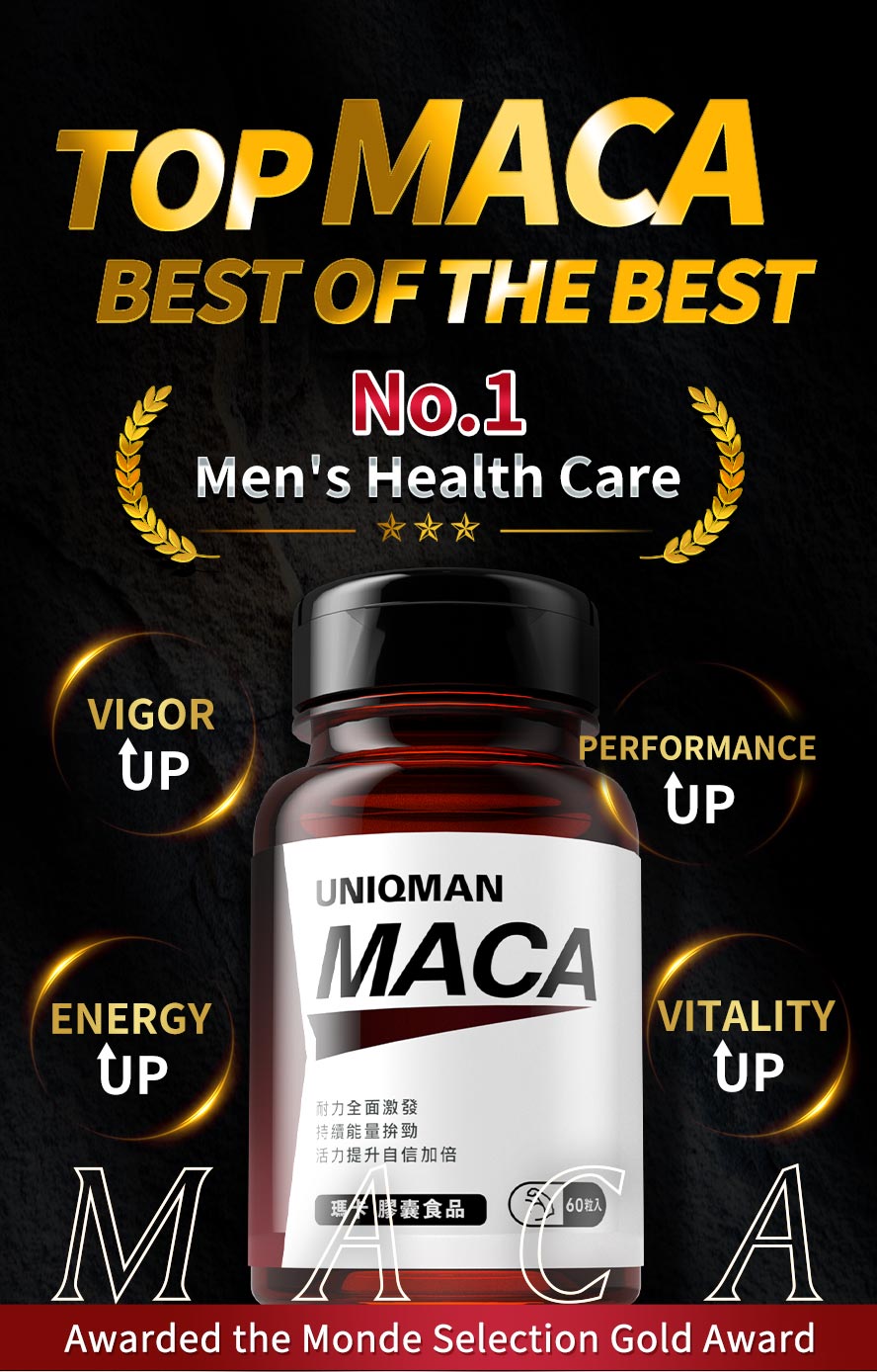 Maca is the essential man wellness support for all-round performance improvement.