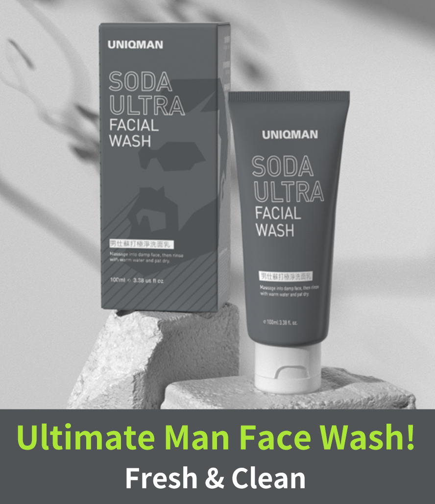 UNIQMAN Soda Ultra Wash gives you fresh and clean skin with trustable ingredients and gentle formula.